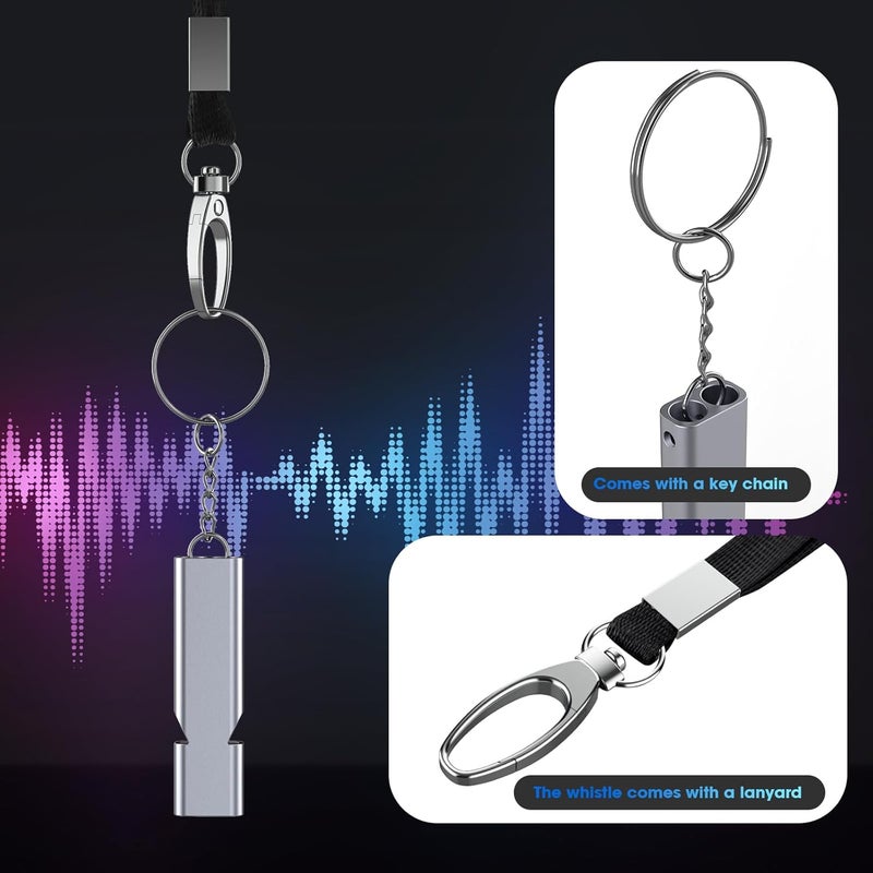 Braylin 3-Pack Emergency Whistles with Lanyard, Referee Whistle, Sports Whistles, Safety Whistle, Survival Whistle, Loudly Shrill, for Outdoor Sport, Various Competitions - Image 2